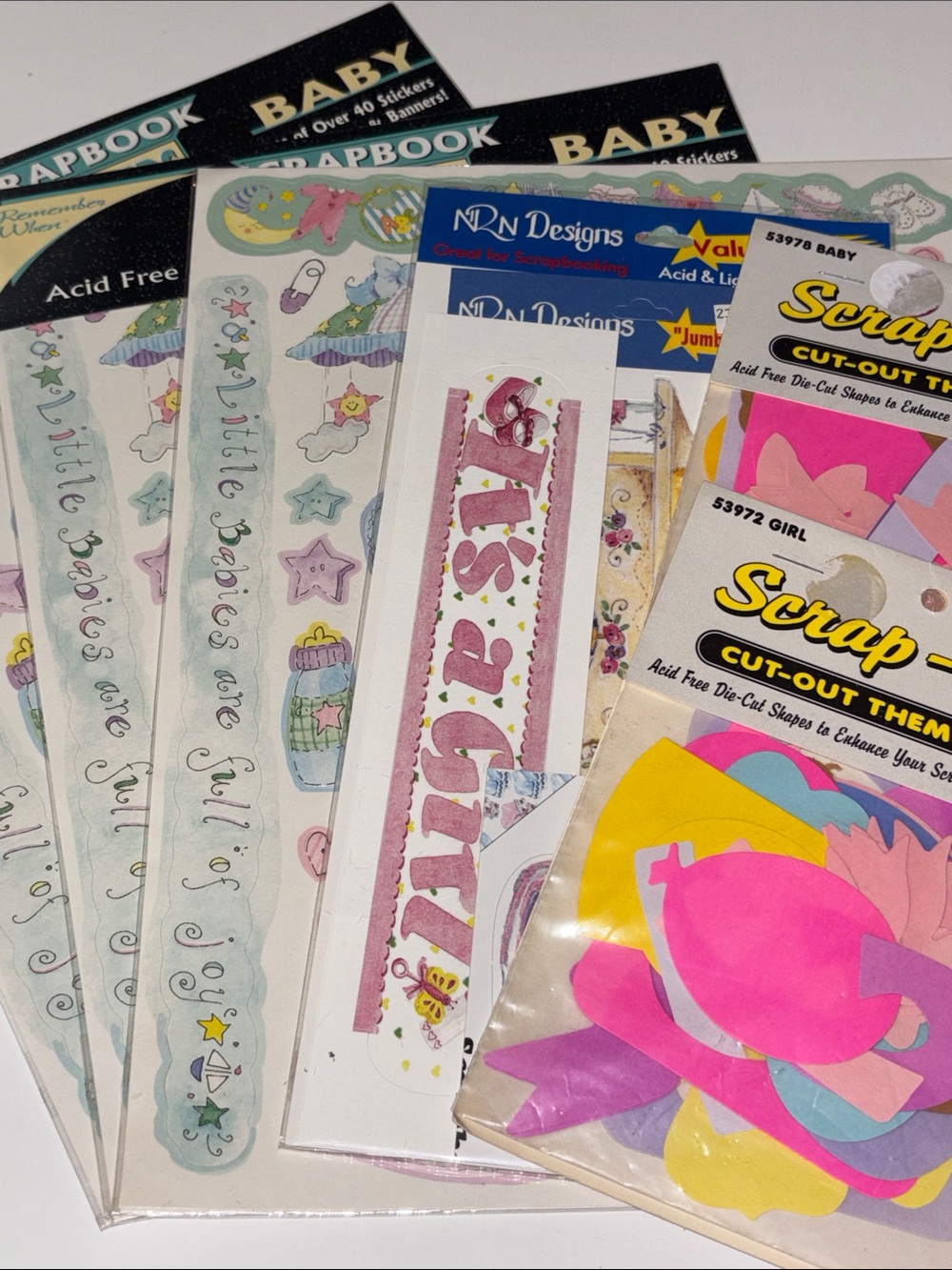 Baby Girl Scrapbook Set 1990s Scrapbook Y2K Scrapbook Collection Baby Girl